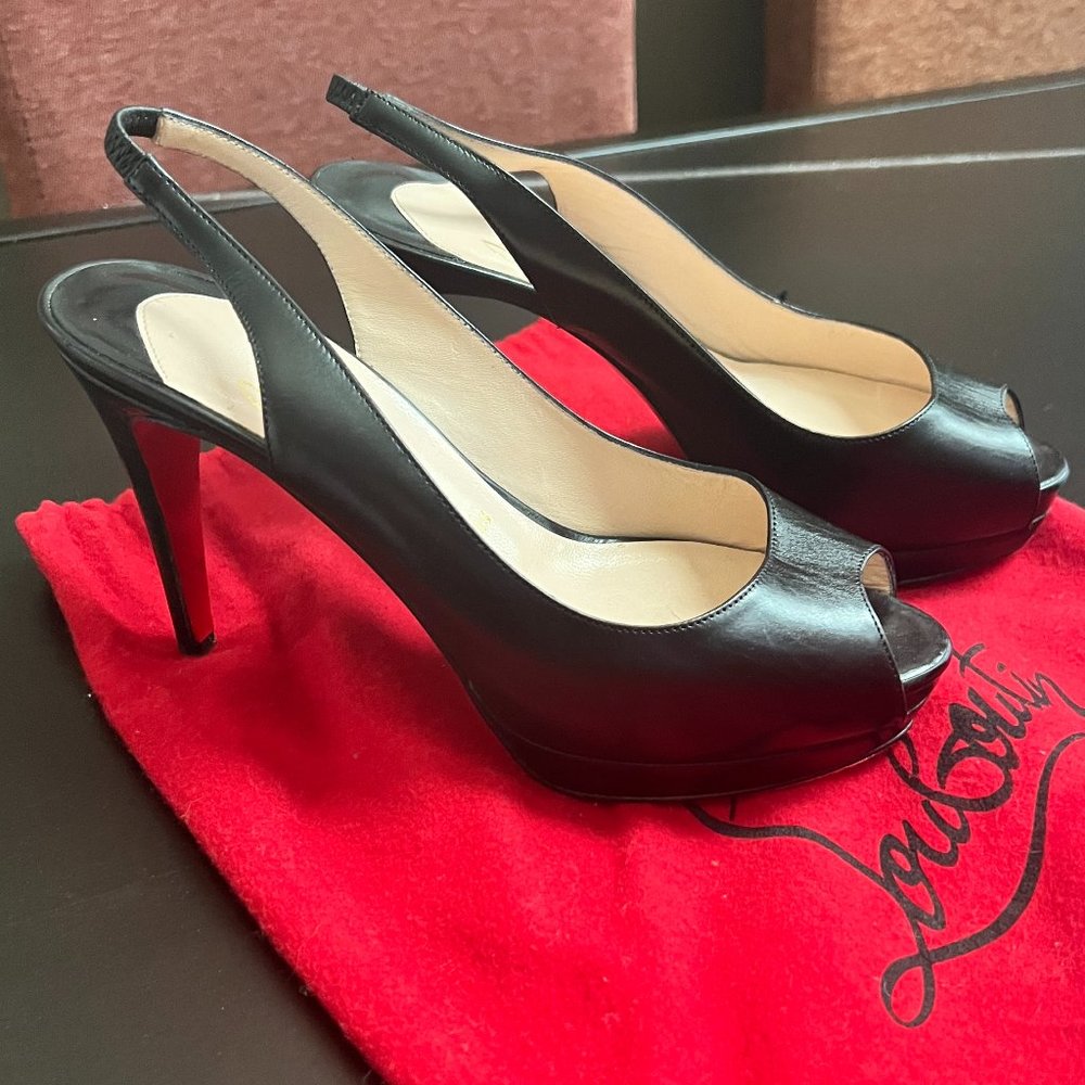 Christian Louboutin Platform Slingbacks, used